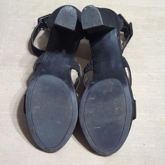 Windsor Gotta Have It Nubuck Platform Block Heels sz9 - Picture 4 of 4